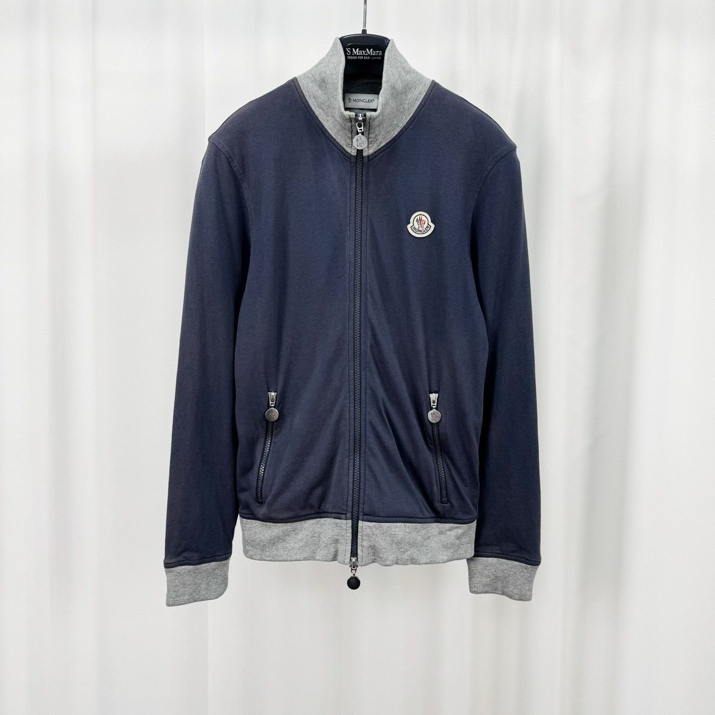 Moncler Moncler Embroidered Logo Zip-Up Jacket S Size US S / EU 44-46 / 1 - 2 Thumbnail
