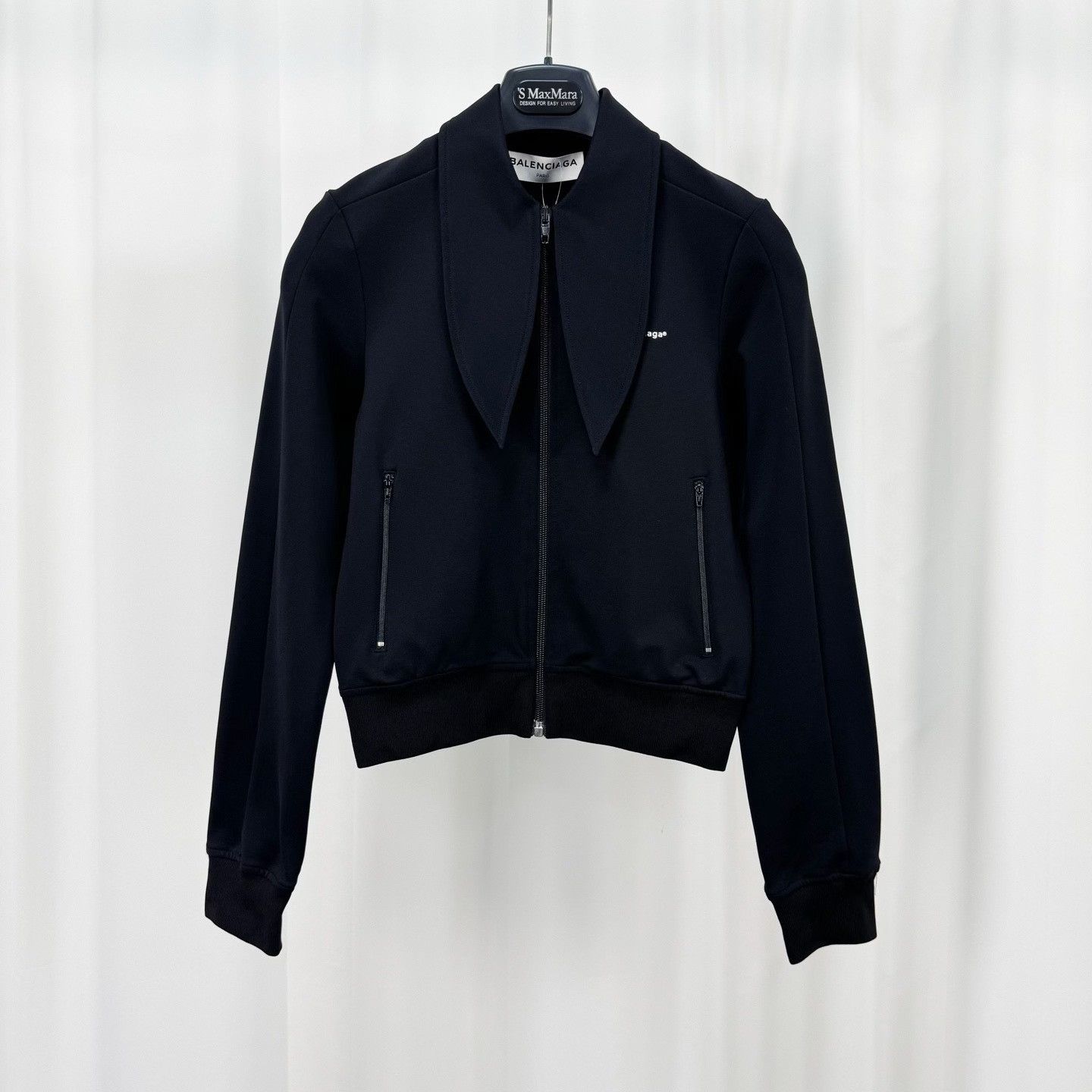 Balenciaga Balenciaga Pointed Collar Zip-up Jacket FR 36 Size XS / US 0-2 / IT 36-38 - 2 Thumbnail