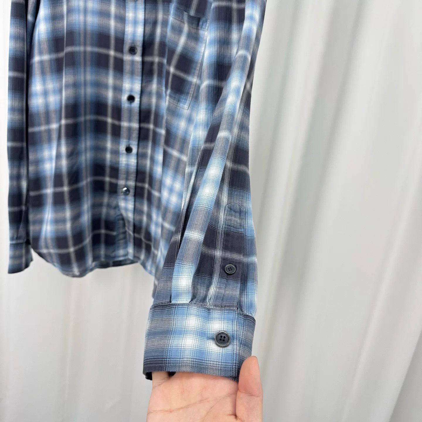 Burberry Burberry Blue Check Embroidered Shirt XL Size US XL / EU 56 / 4 - 5 Thumbnail