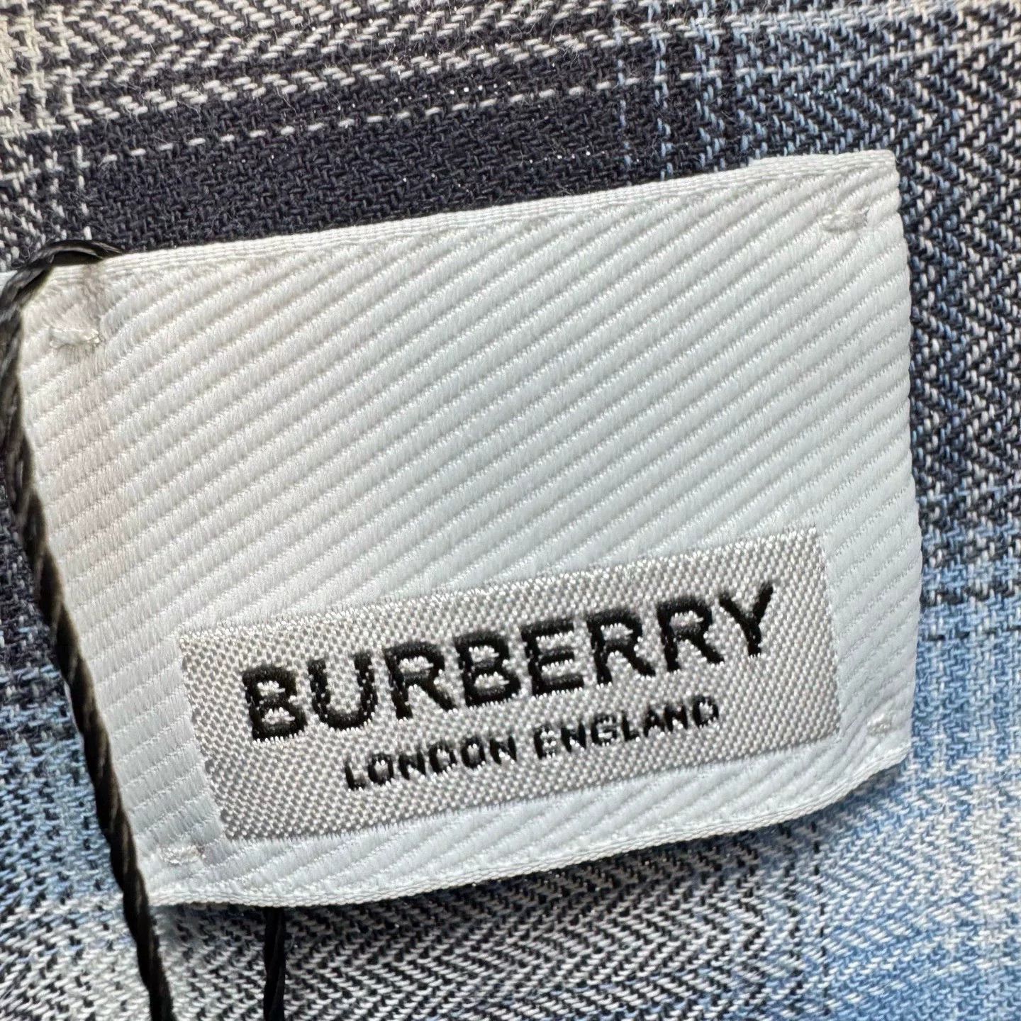 Burberry Burberry Blue Check Embroidered Shirt XL Size US XL / EU 56 / 4 - 7 Thumbnail
