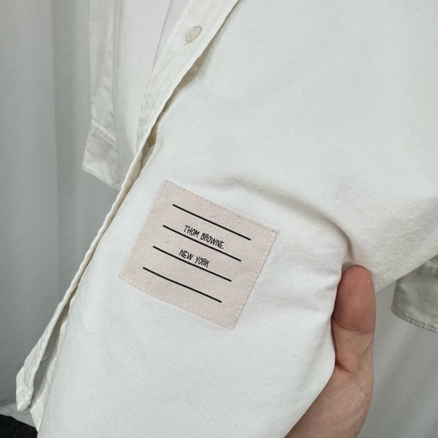 Thom Browne Thom Browne White Oxford Button Down Shirt US L Size US L / EU 52-54 / 3 - 6 Thumbnail