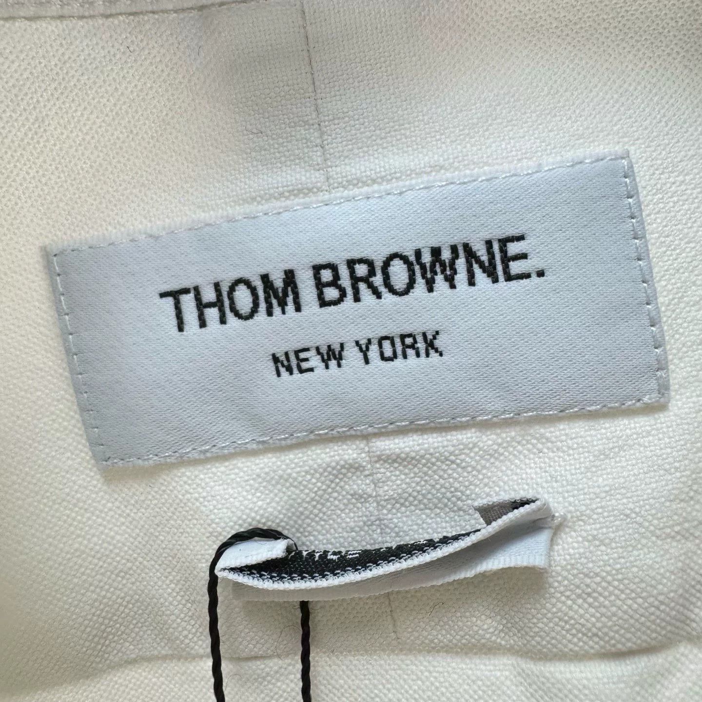 Thom Browne Thom Browne White Oxford Button Down Shirt US L Size US L / EU 52-54 / 3 - 7 Thumbnail