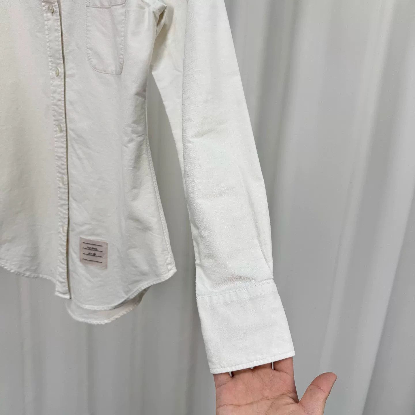 Thom Browne Thom Browne White Oxford Button Down Shirt US L Size US L / EU 52-54 / 3 - 5 Thumbnail