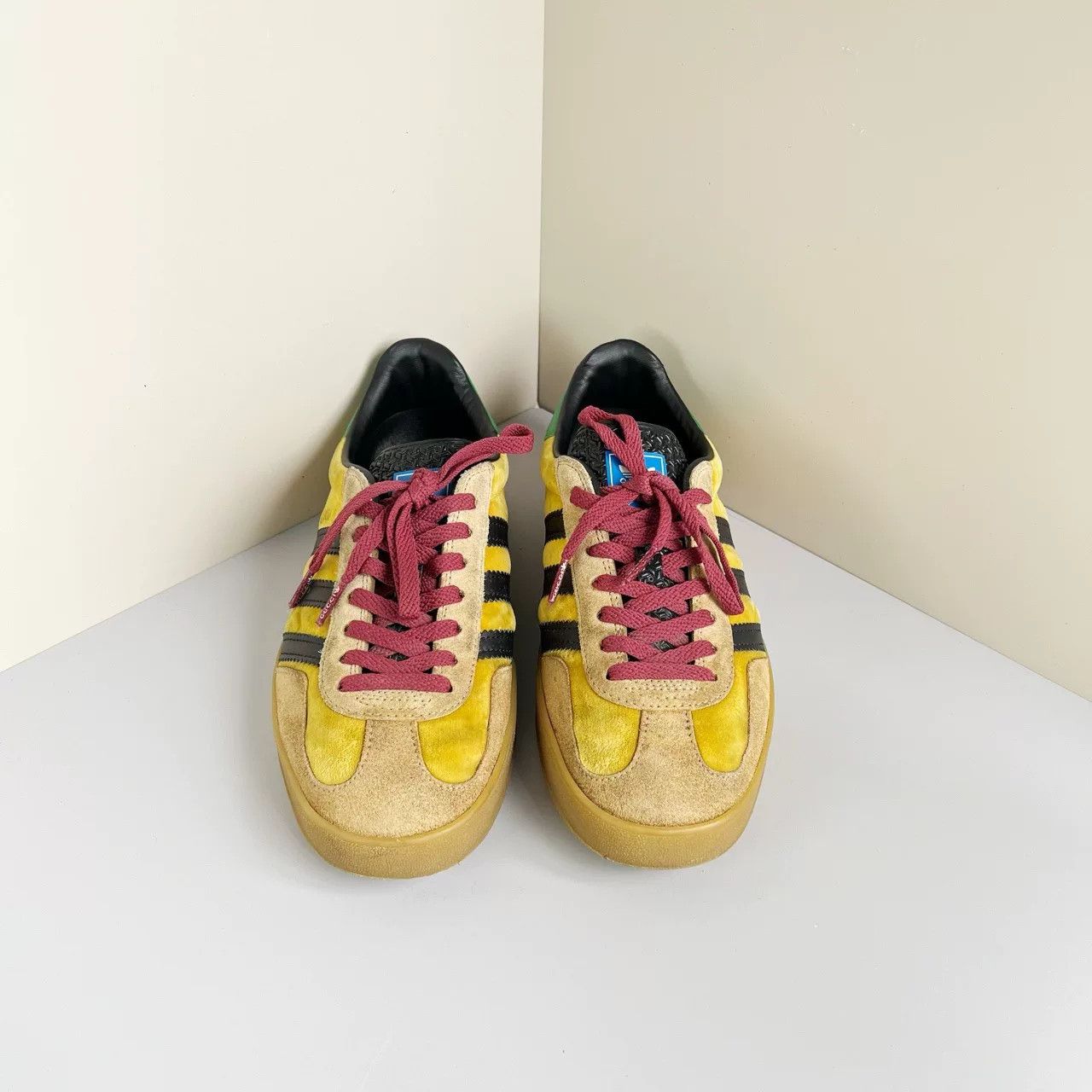Gucci Gucci x Adidas Gazelle Yellow Suede Sneakers 7.5 Size US 7.5 / EU 40-41 - 5 Thumbnail