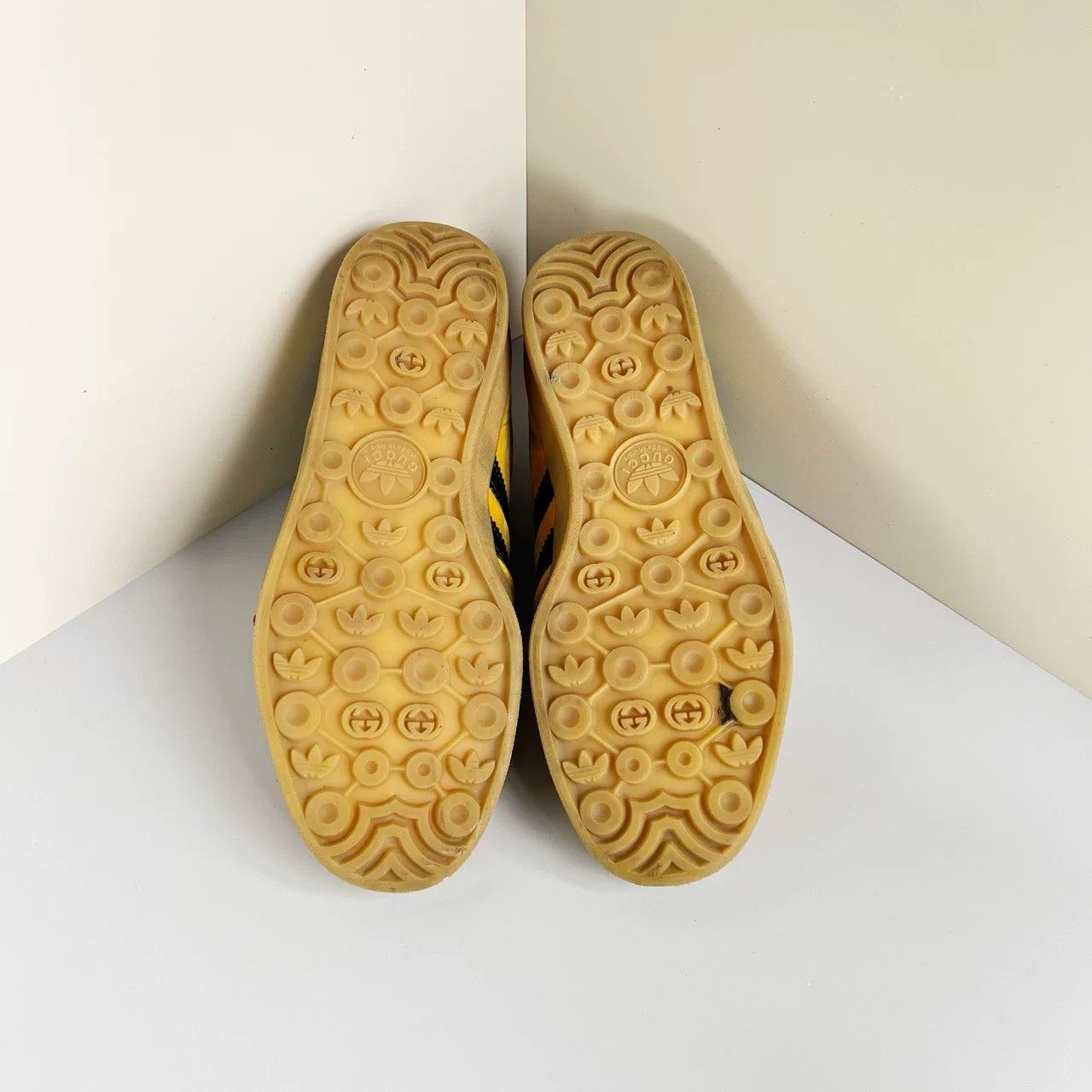 Gucci Gucci x Adidas Gazelle Yellow Suede Sneakers 7.5 Size US 7.5 / EU 40-41 - 6 Thumbnail