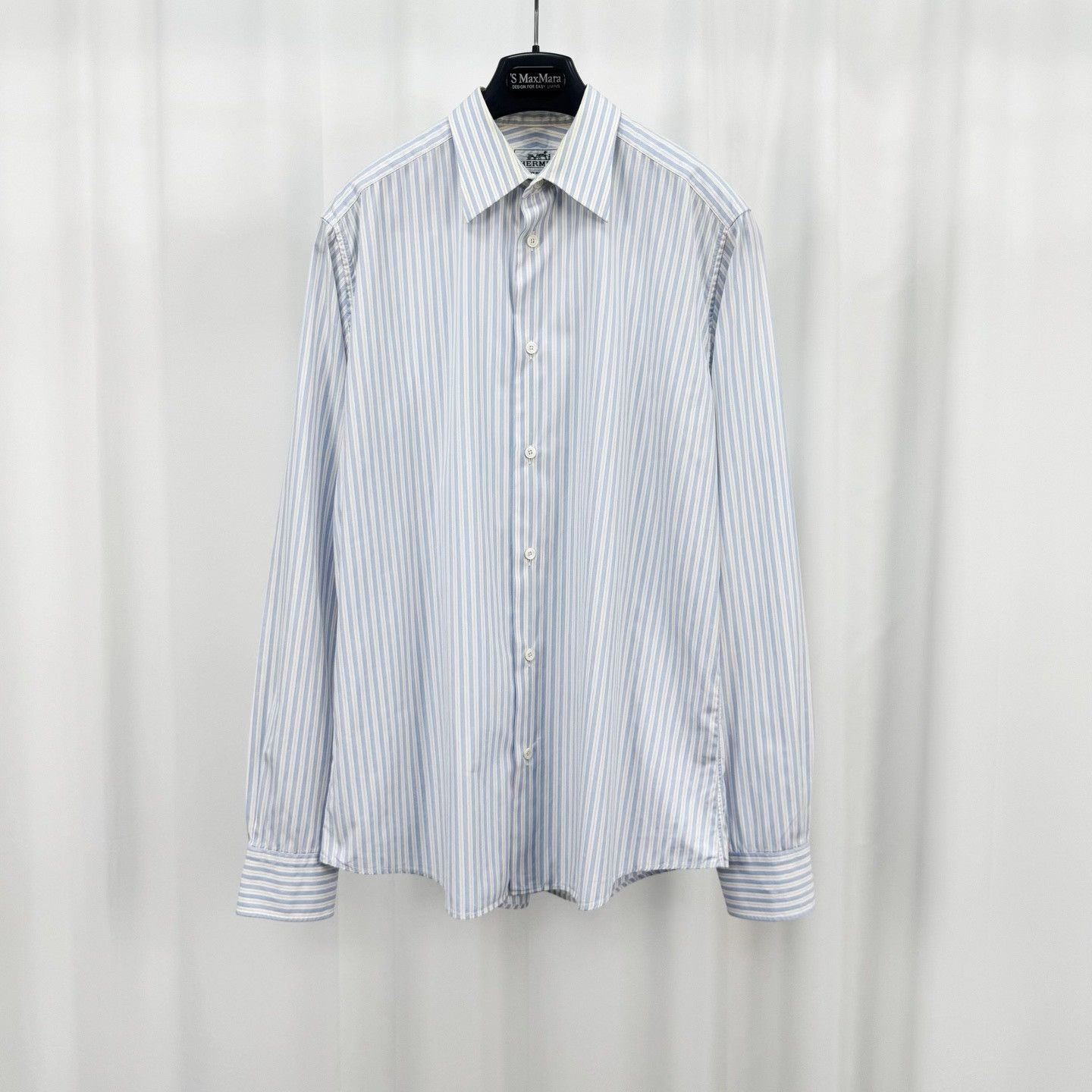 Hermes Hermes H-Print Striped Shirt US M Size US M / EU 48-50 / 2 - 2 Thumbnail