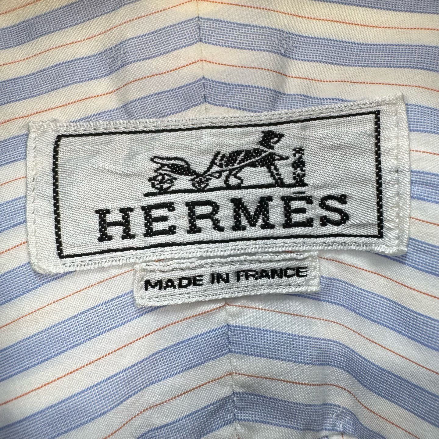 Hermes Hermes H-Print Striped Shirt US M Size US M / EU 48-50 / 2 - 7 Thumbnail