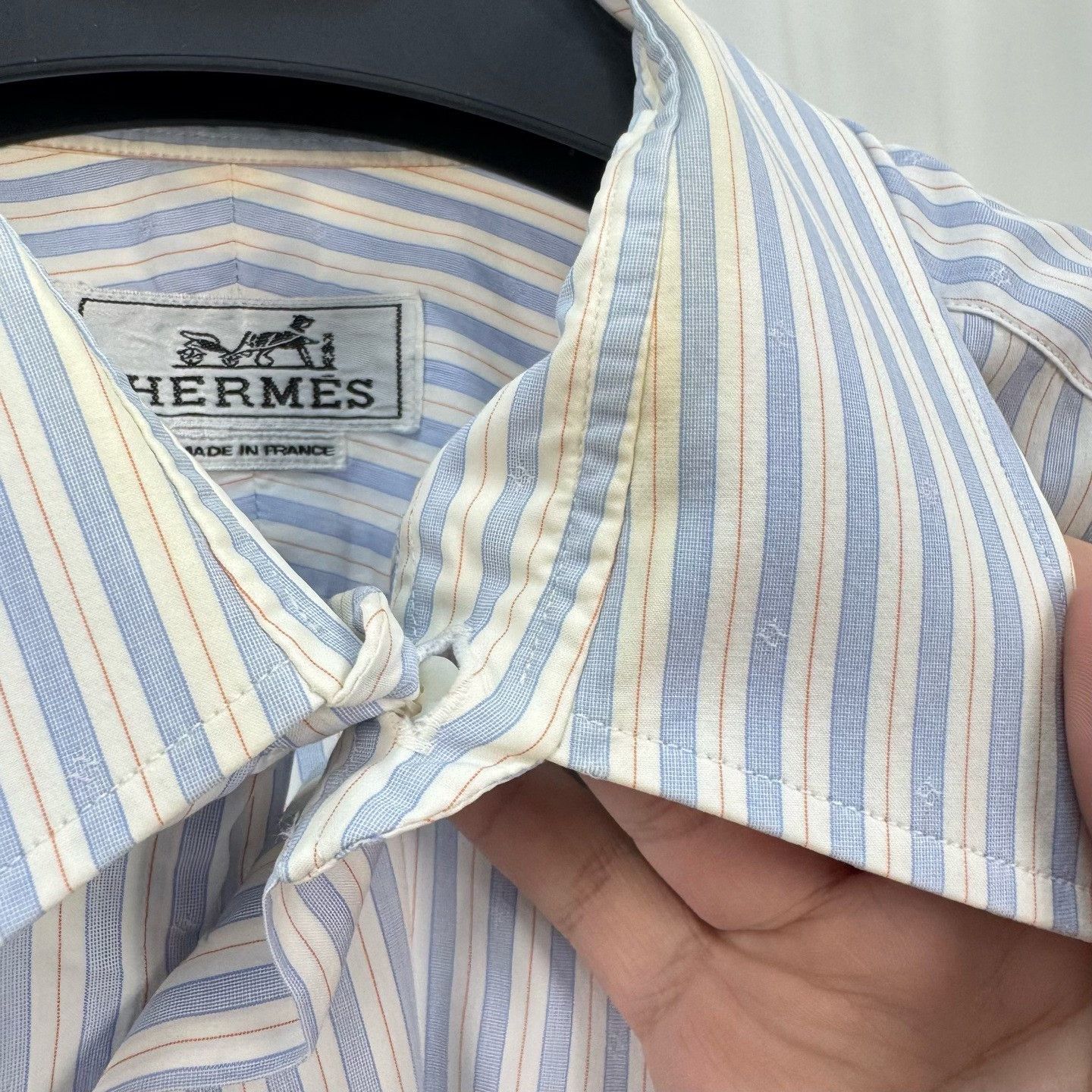 Hermes Hermes H-Print Striped Shirt US M Size US M / EU 48-50 / 2 - 6 Thumbnail