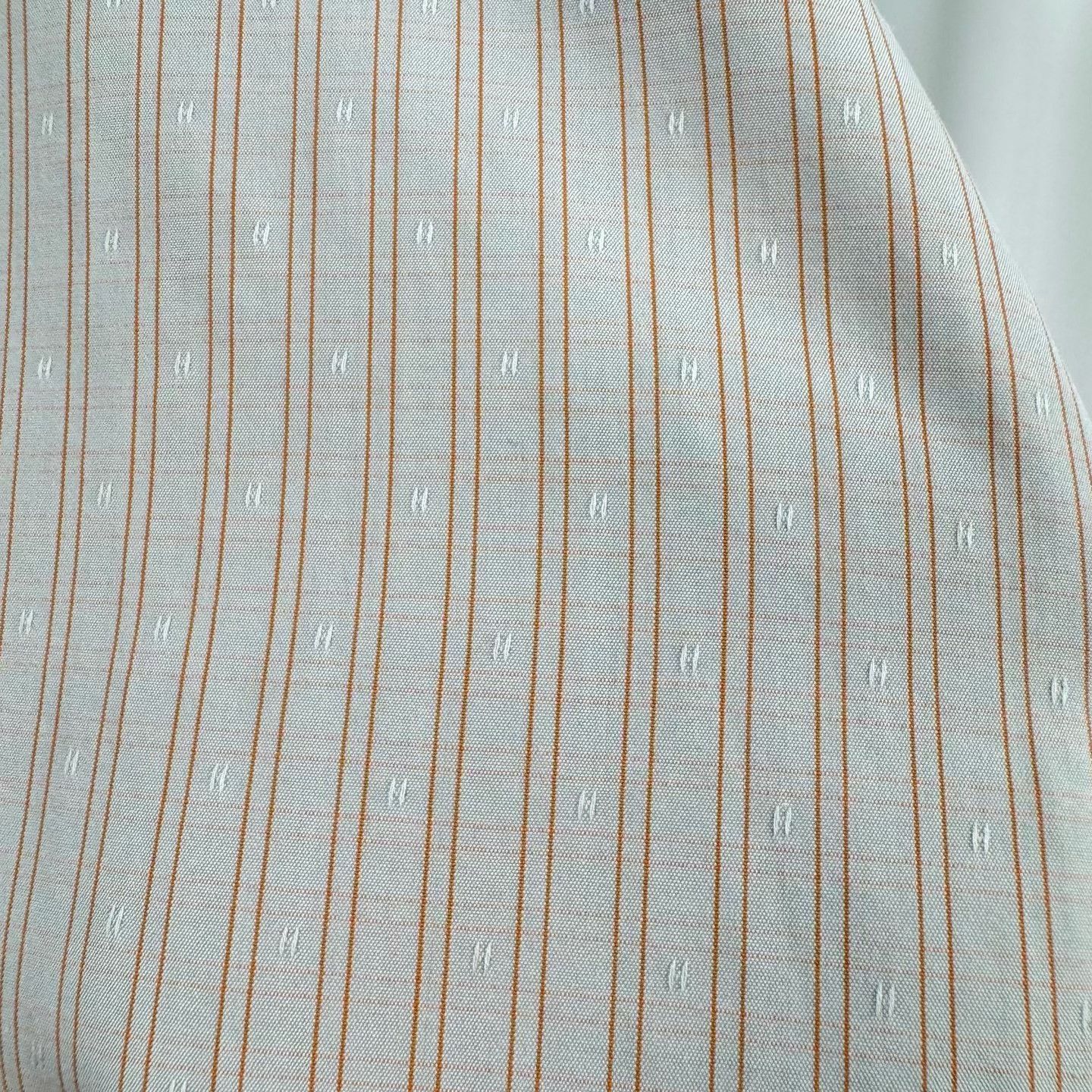 Hermes Hermes Striped H-Logo Cotton Shirt 40 Size US M / EU 48-50 / 2 - 6 Thumbnail
