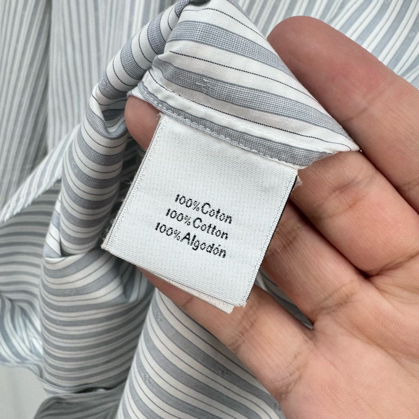 Hermes Hermes Striped H Pattern Button Up Shirt 40 Size US M / EU 48-50 / 2 - 9 Thumbnail