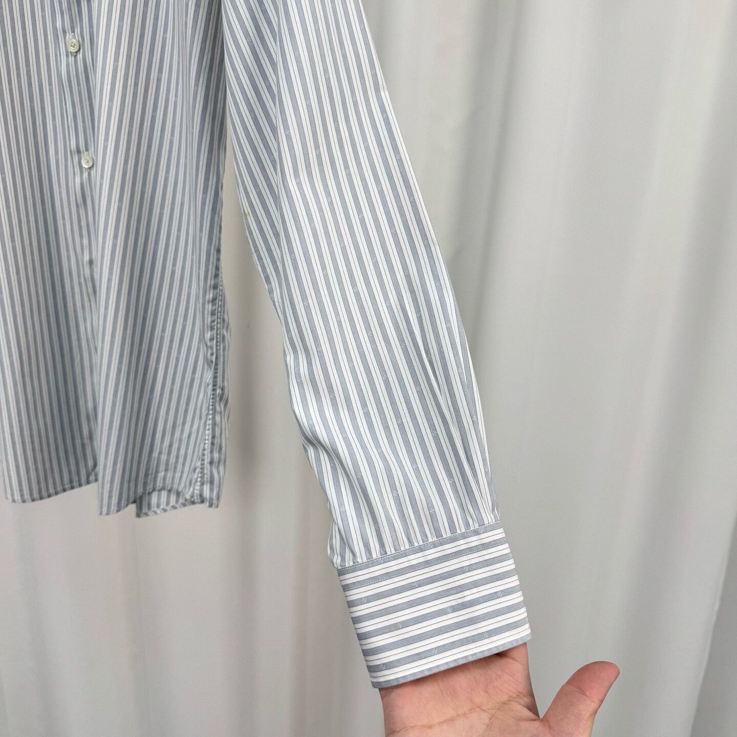 Hermes Hermes Striped H Pattern Button Up Shirt 40 Size US M / EU 48-50 / 2 - 5 Thumbnail