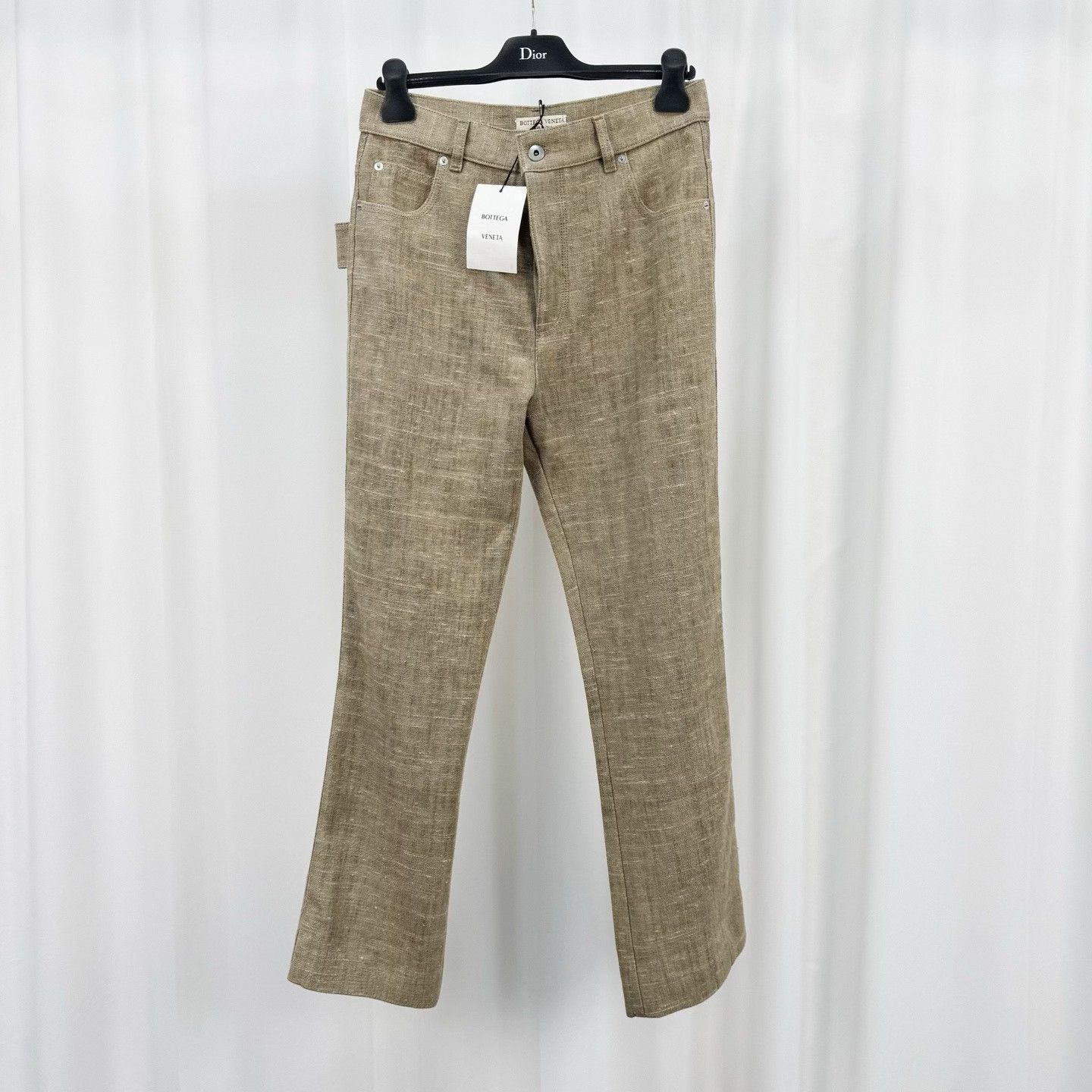 Bottega Veneta Bottega Veneta Linen Colored Button Pants IT 40 Size 27" / US 4 / IT 40 - 2 Thumbnail