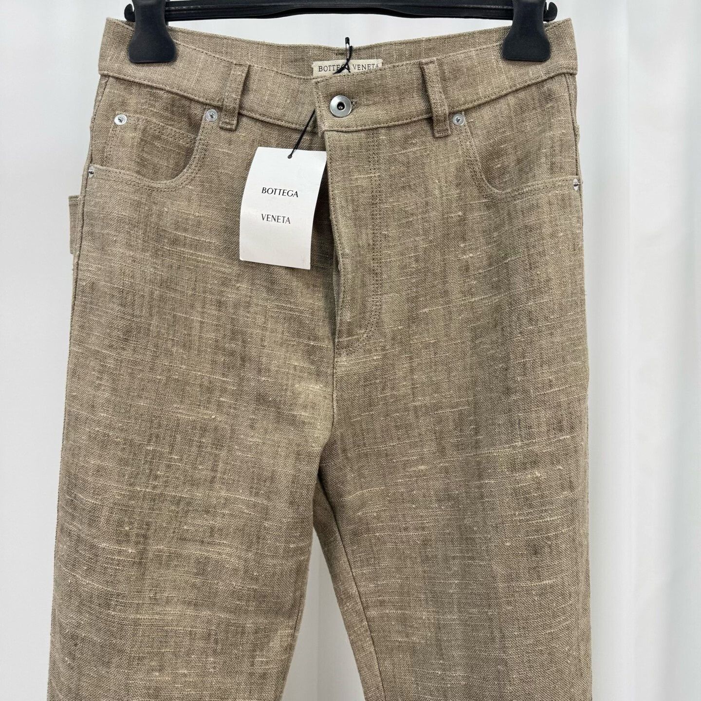 Bottega Veneta Bottega Veneta Linen Colored Button Pants IT 40 Size 27" / US 4 / IT 40 - 4 Thumbnail