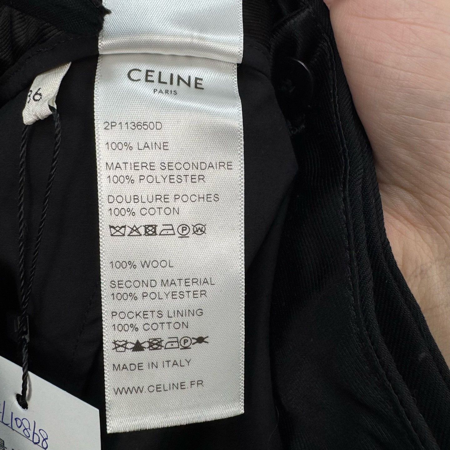 Celine Celine Wool Tuxedo Detail Pants FR 36 Size 26" / US 2 / IT 38 - 7 Thumbnail