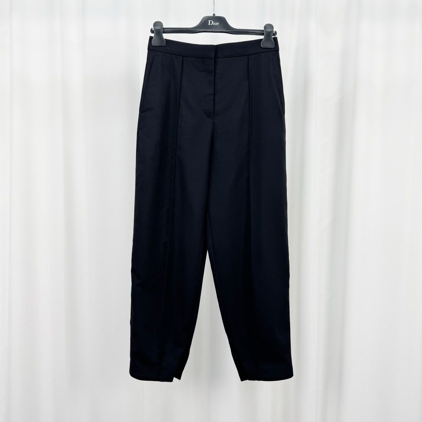 Loewe Loewe Black Wool Pleated Trousers FR 36 Size 26" / US 2 / IT 38 - 2 Thumbnail