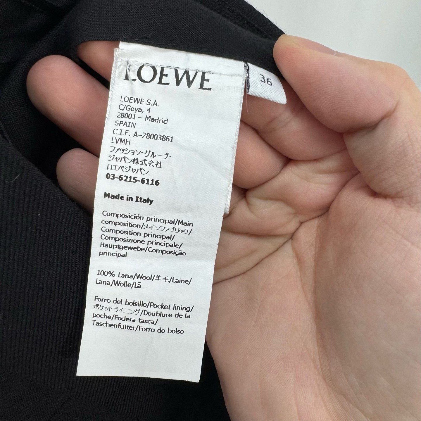 Loewe Loewe Black Wool Pleated Trousers FR 36 Size 26" / US 2 / IT 38 - 7 Thumbnail