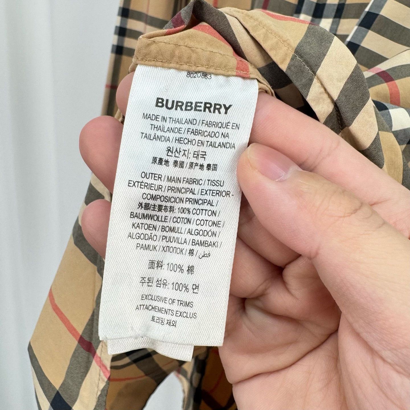 Burberry Burberry Classic Vintage Check Shirt Size S Size US S / EU 44-46 / 1 - 7 Thumbnail