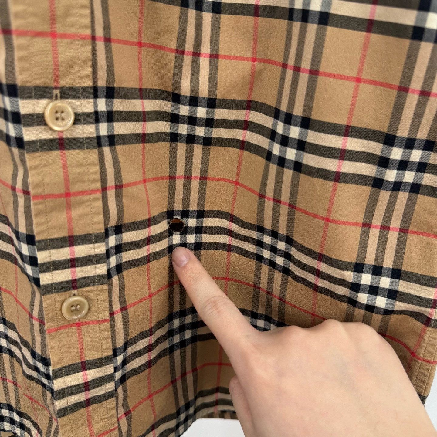 Burberry Burberry Classic Check Short Sleeve Shirt Size XS Size US XS / EU 42 / 0 - 6 Thumbnail