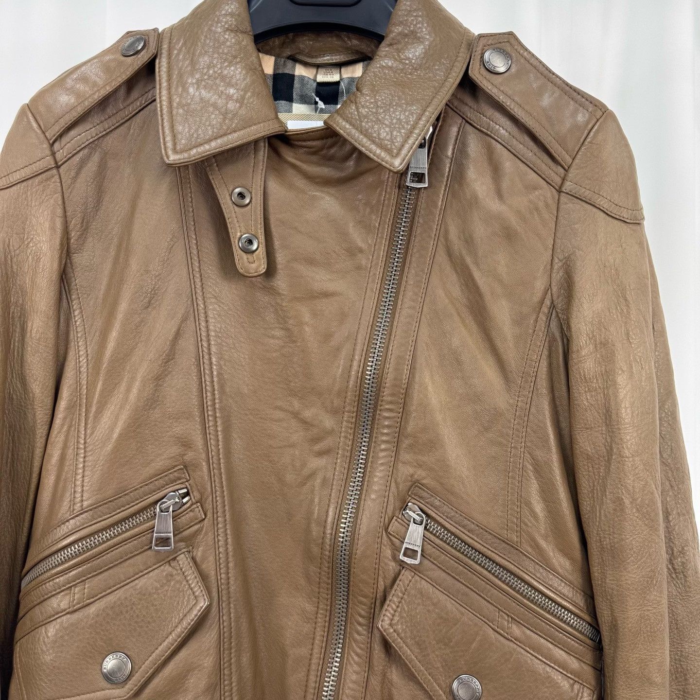 Burberry Burberry Brit Lambskin Quilted Leather Jacket UK 8 Size S / US 4 / IT 40 - 4 Thumbnail