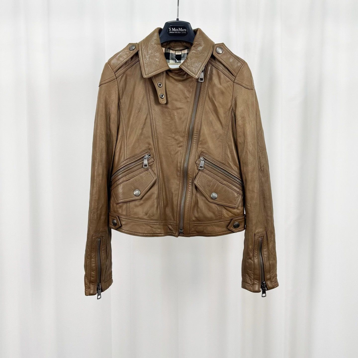 Burberry Burberry Brit Lambskin Quilted Leather Jacket UK 8 Size S / US 4 / IT 40 - 2 Thumbnail