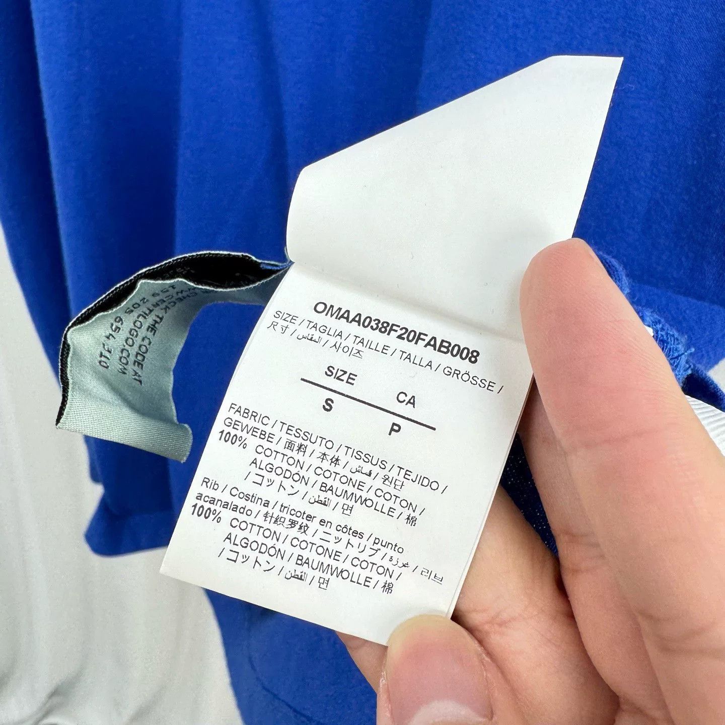 Off-White Off-White Arrow Logo Print T-Shirt Blue Size S Size US S / EU 44-46 / 1 - 7 Thumbnail