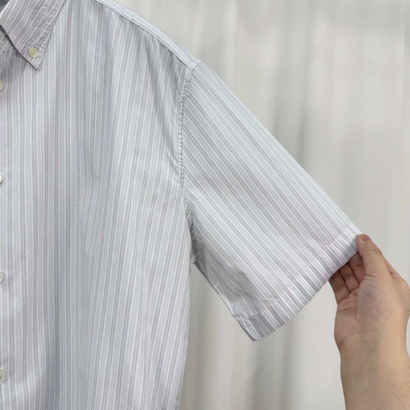 Hermes Hermes Striped Short Sleeve Shirt Size 40 Size US M / EU 48-50 / 2 - 5 Thumbnail