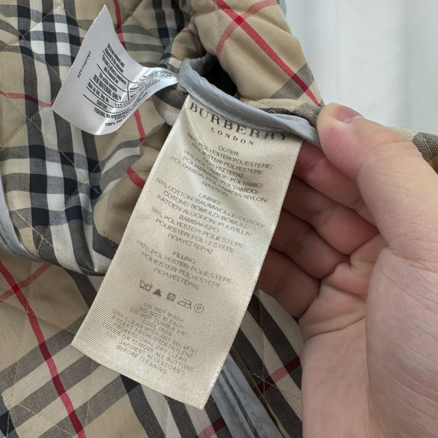 Burberry Burberry Quilted Nova Check Lining Jacket S Size S / US 4 / IT 40 - 9 Thumbnail