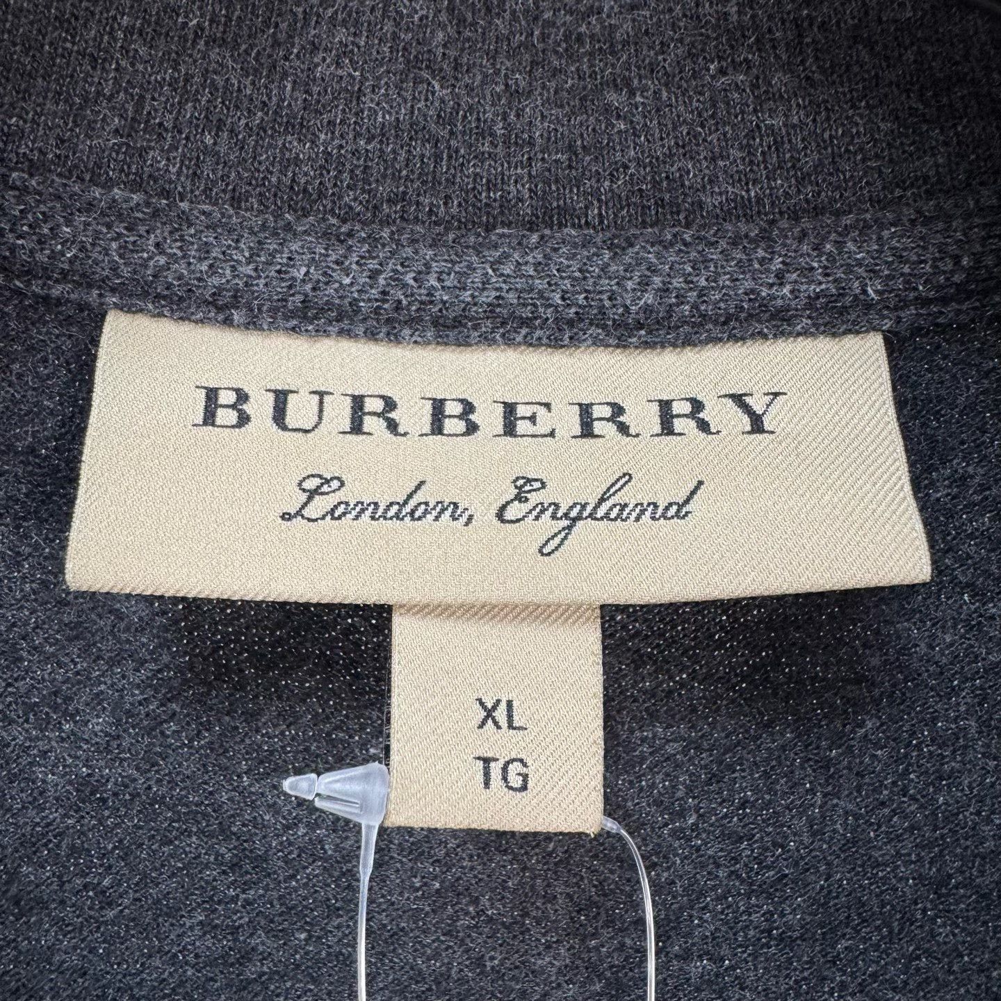 Burberry Burberry Embroidered Knight Check Trim Polo XL Size US XL / EU 56 / 4 - 6 Thumbnail