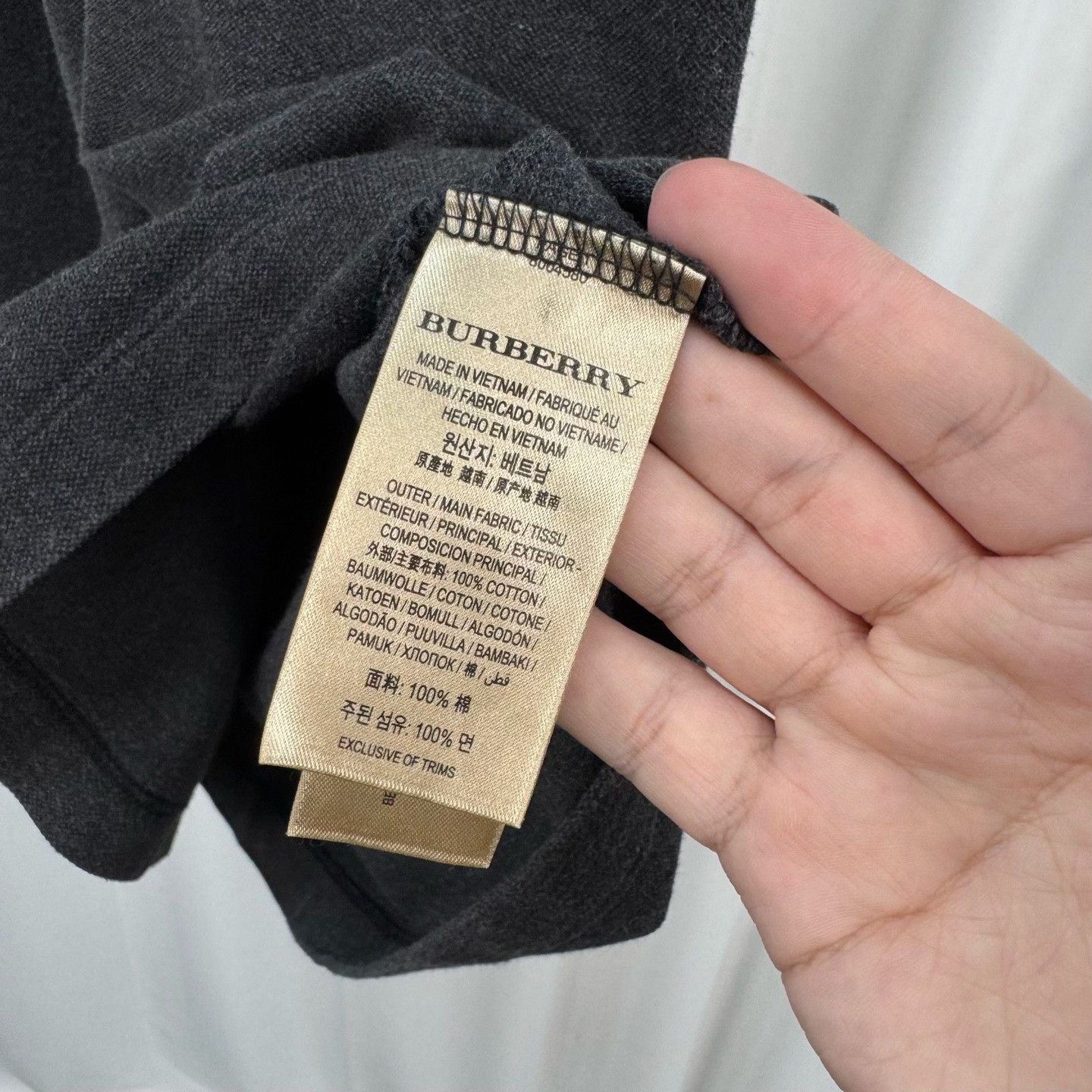 Burberry Burberry Embroidered Knight Check Trim Polo XL Size US XL / EU 56 / 4 - 7 Thumbnail