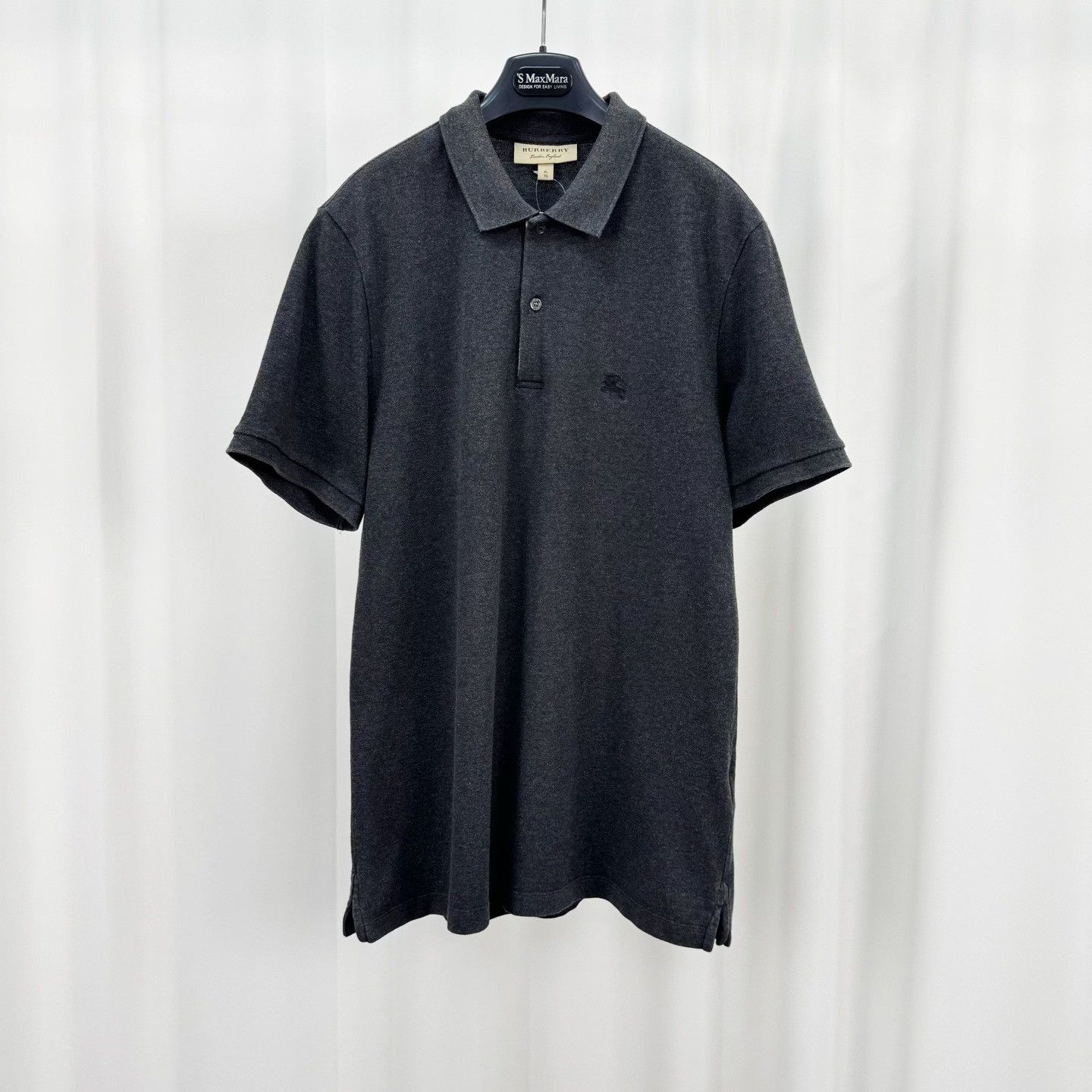 Burberry Burberry Embroidered Knight Check Trim Polo XL Size US XL / EU 56 / 4 - 2 Thumbnail