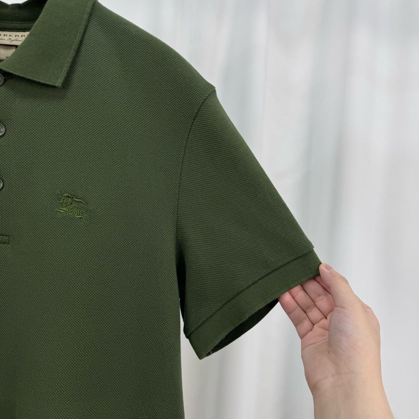 Burberry Burberry Horse Logo Embroidered Polo Shirt Size M Size US M / EU 48-50 / 2 - 5 Thumbnail