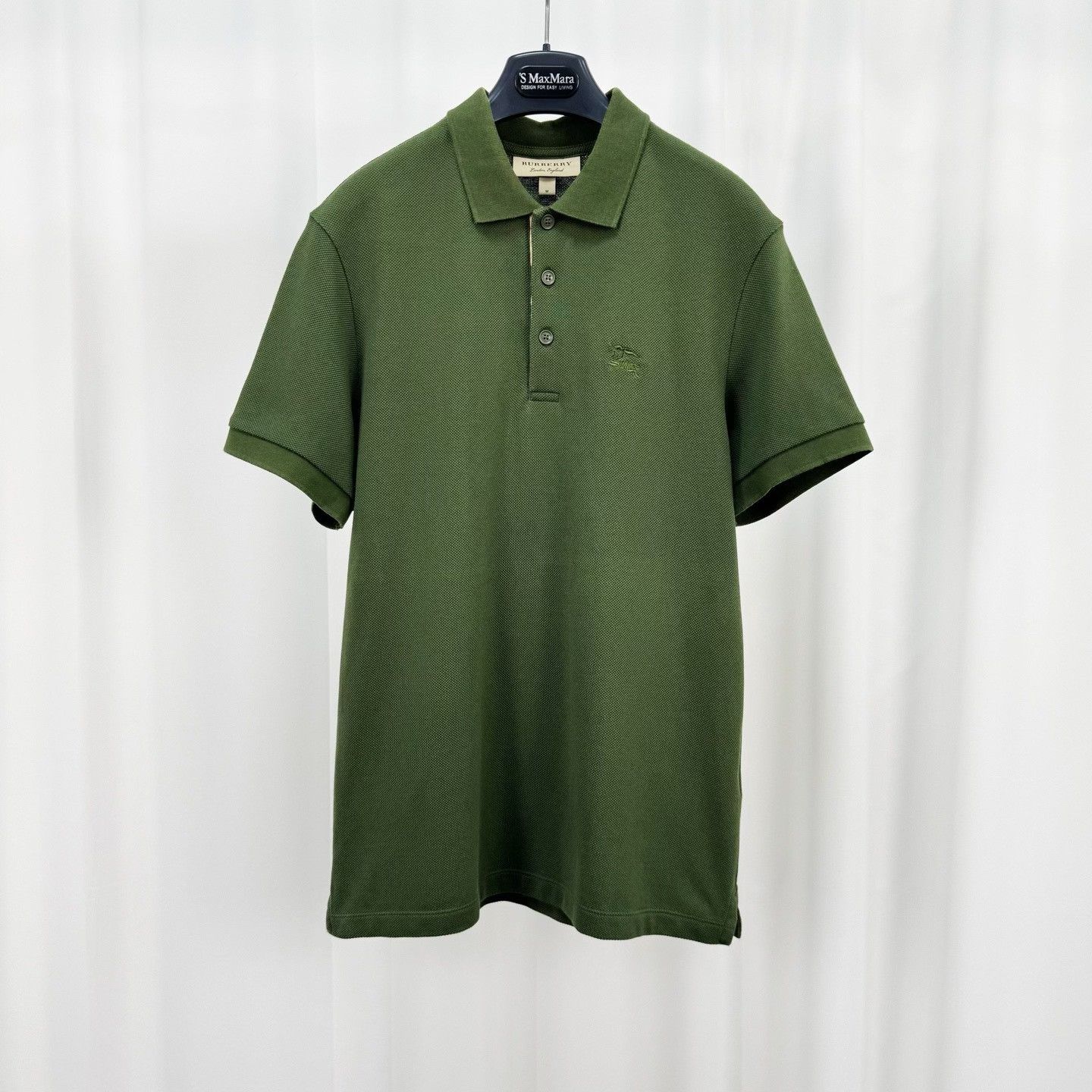 Burberry Burberry Horse Logo Embroidered Polo Shirt Size M Size US M / EU 48-50 / 2 - 2 Thumbnail