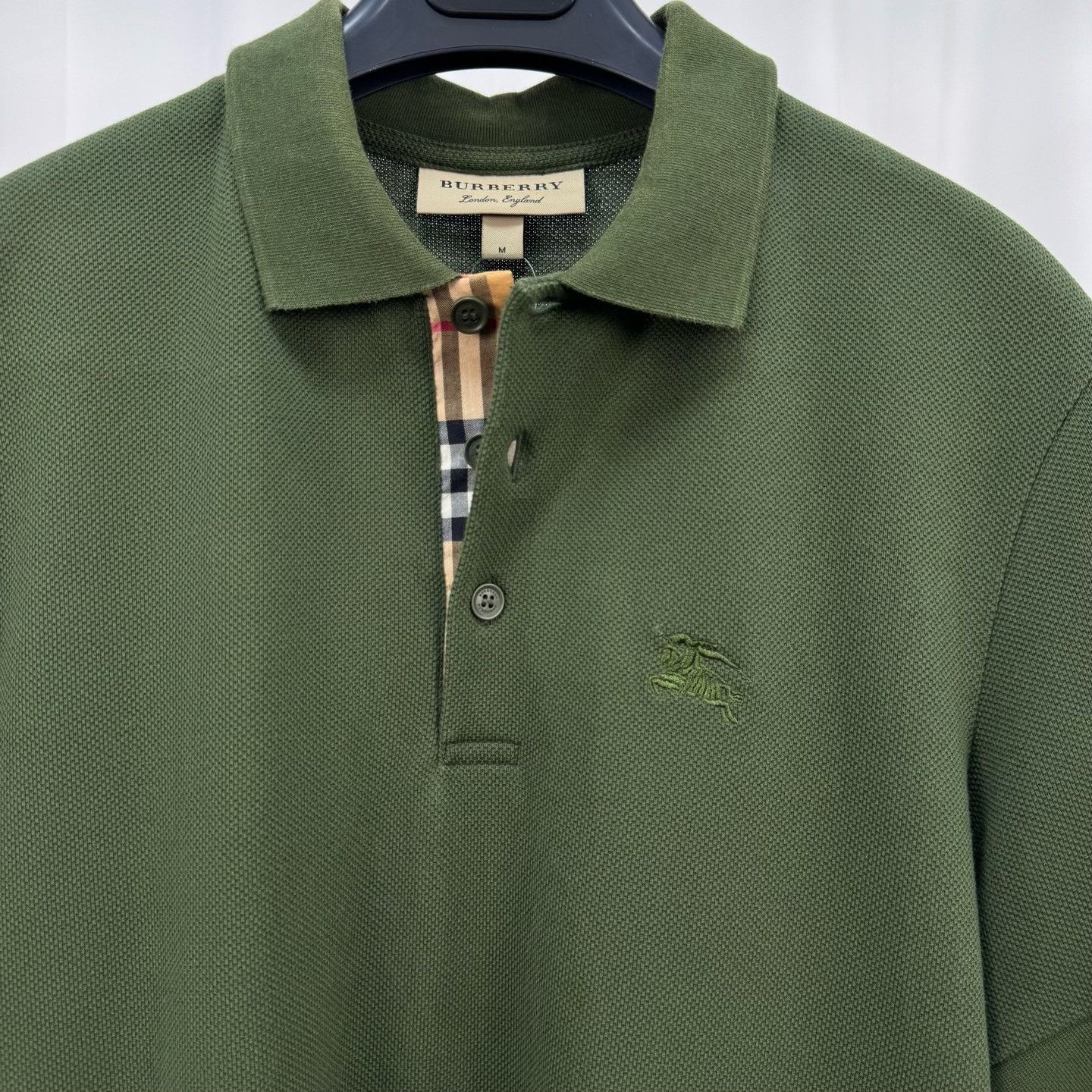 Burberry Burberry Horse Logo Embroidered Polo Shirt Size M Size US M / EU 48-50 / 2 - 4 Thumbnail