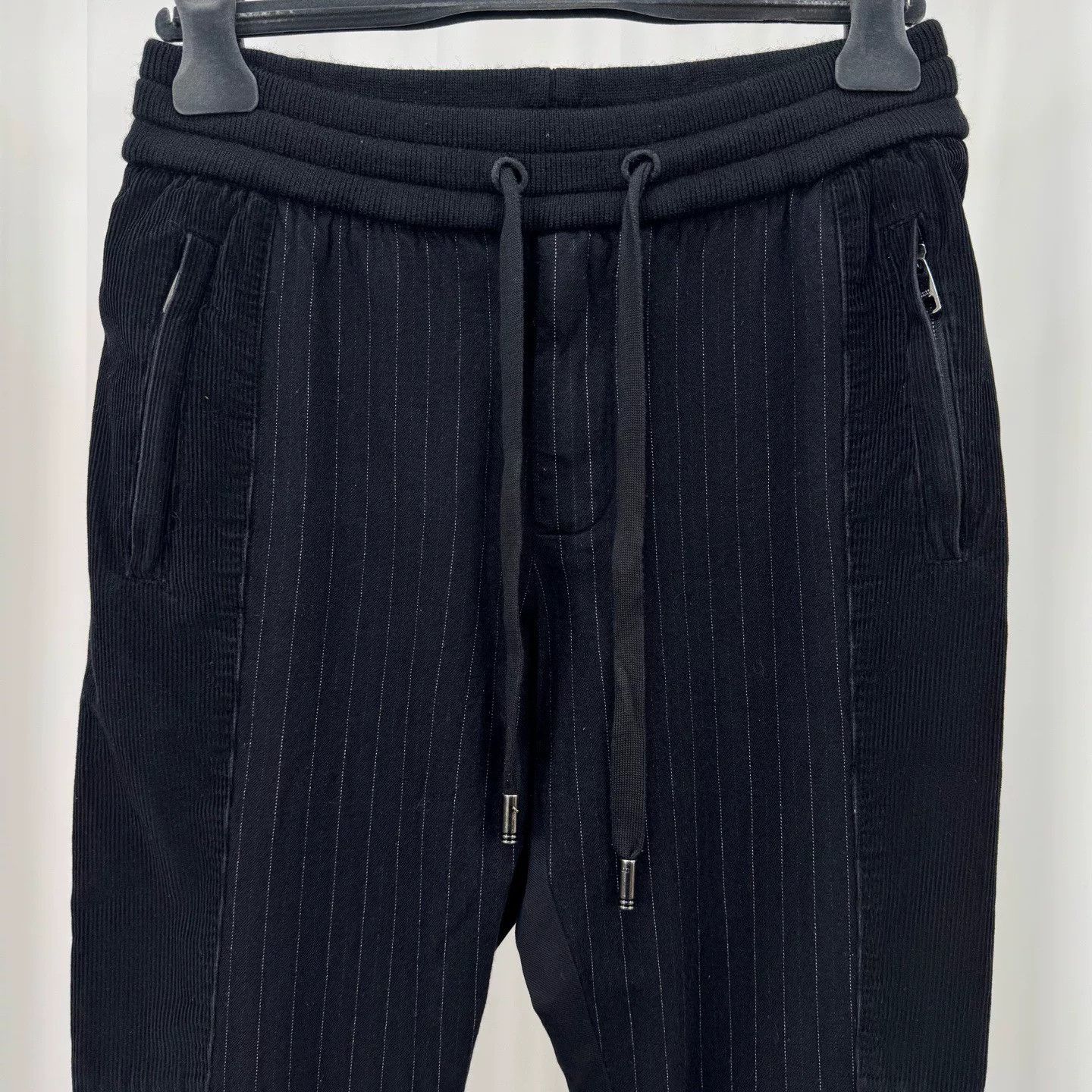 Dolce & Gabbana Dolce & Gabbana Pinstripe Wool Blend Joggers 46 Size US 30 / EU 46 - 4 Thumbnail