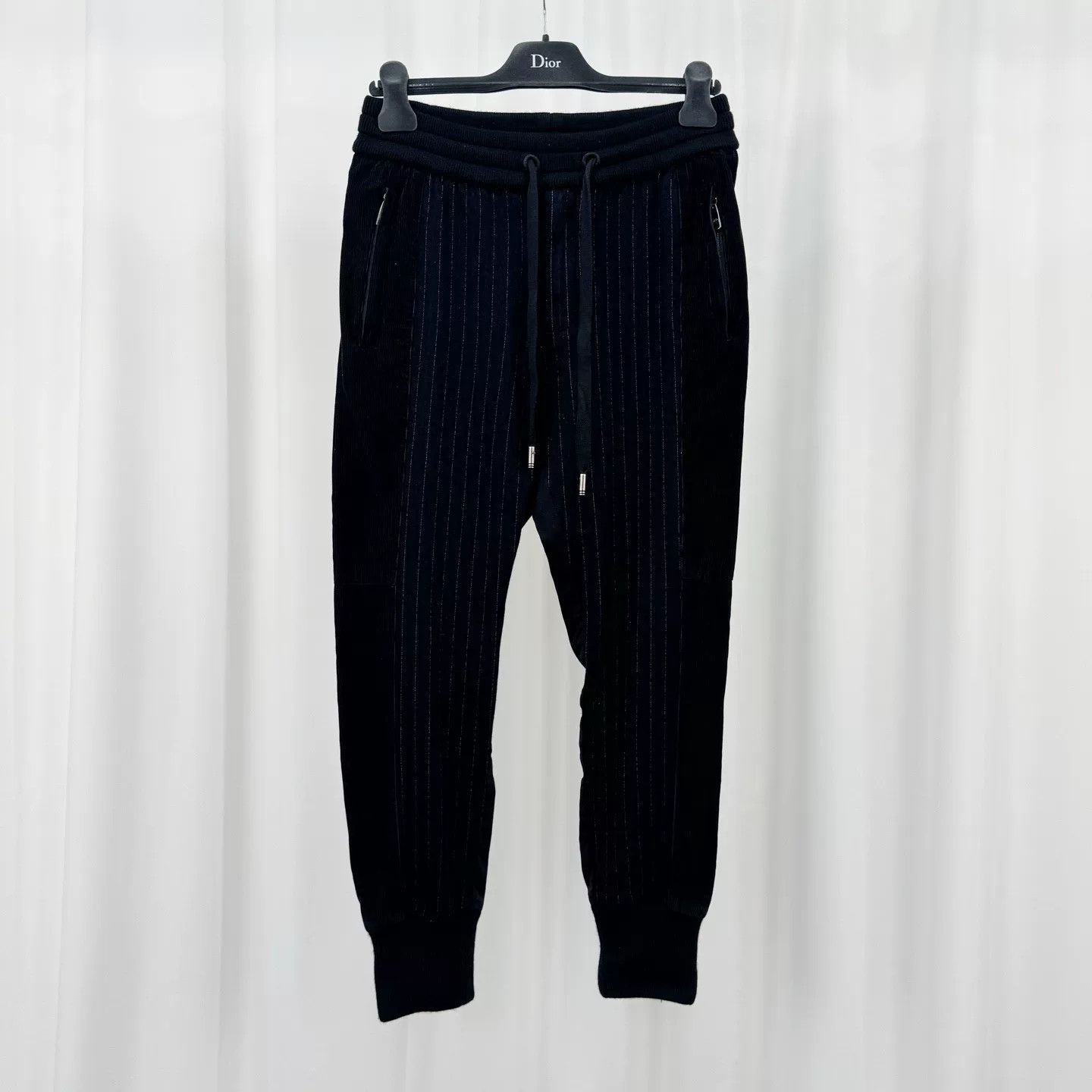 Dolce & Gabbana Dolce & Gabbana Pinstripe Wool Blend Joggers 46 Size US 30 / EU 46 - 2 Thumbnail