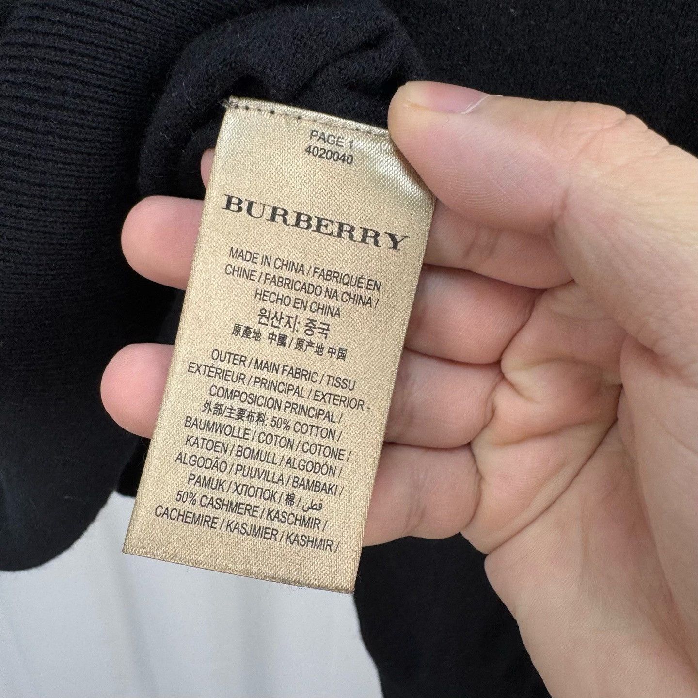 Burberry Burberry Elbow Check Cashmere Blend Sweater S Size US S / EU 44-46 / 1 - 7 Thumbnail