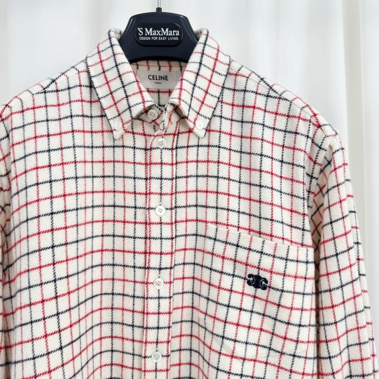 Celine Celine Triomphe Wool Check Jacket 34 Size XS / US 0-2 / IT 36-38 - 4 Thumbnail