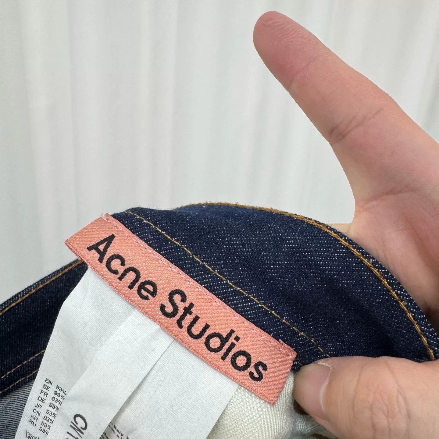 Acne Studios Acne Studios Dark Wash Peg Jeans 27 Size 27" / US 4 / IT 40 - 7 Thumbnail