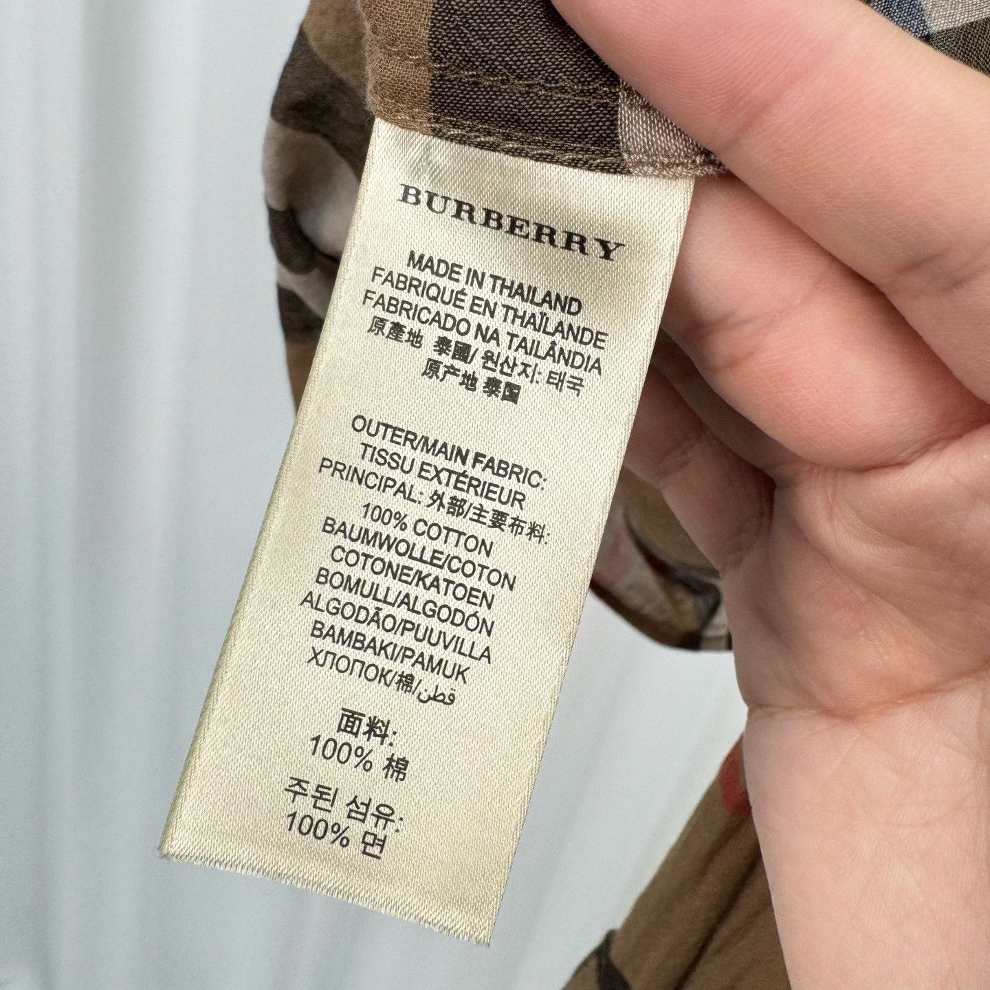 Burberry Burberry Check Long Sleeve Button Up Shirt Size M Size M / US 6-8 / IT 42-44 - 7 Thumbnail