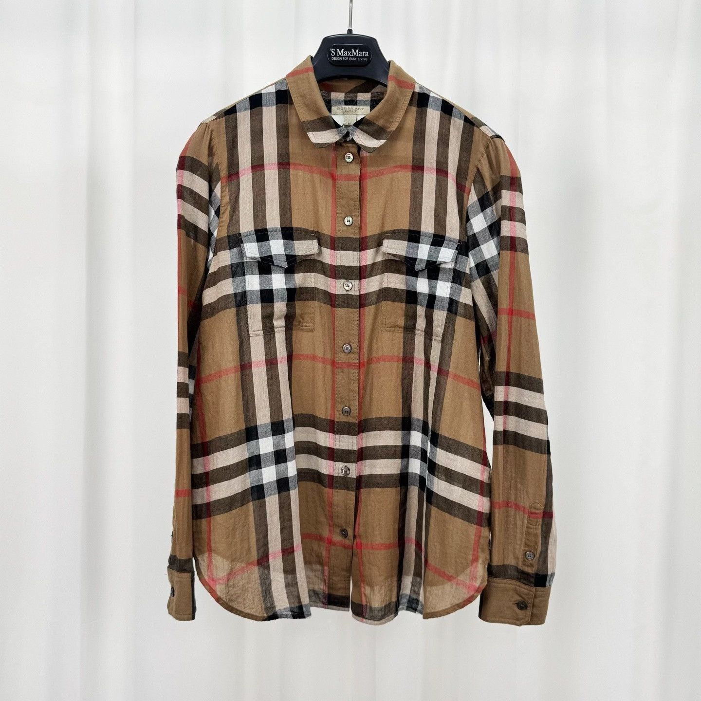 Burberry Burberry Check Long Sleeve Button Up Shirt Size M Size M / US 6-8 / IT 42-44 - 2 Thumbnail