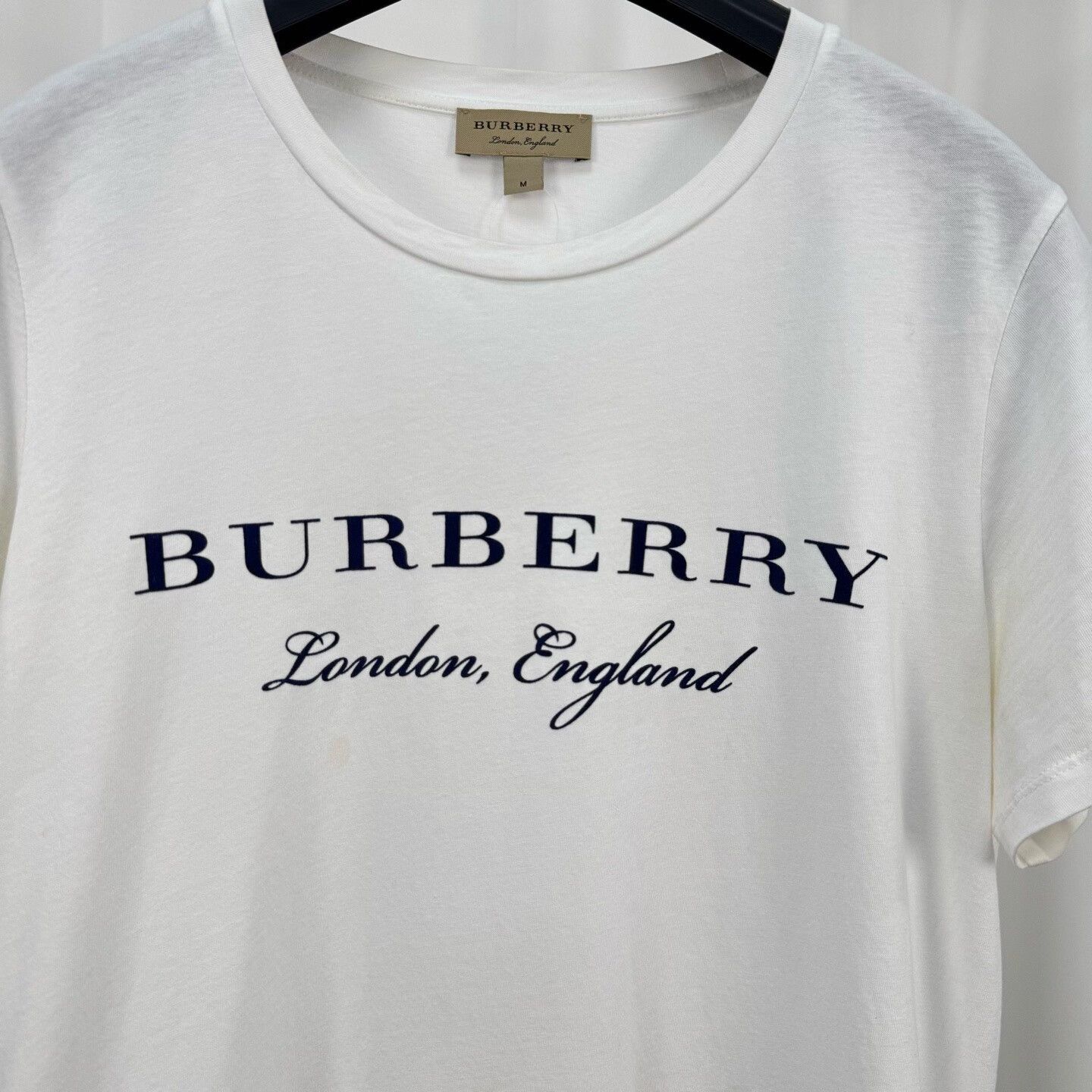 Burberry Burberry Logo Print T-Shirt White Size M Size US M / EU 48-50 / 2 - 4 Thumbnail