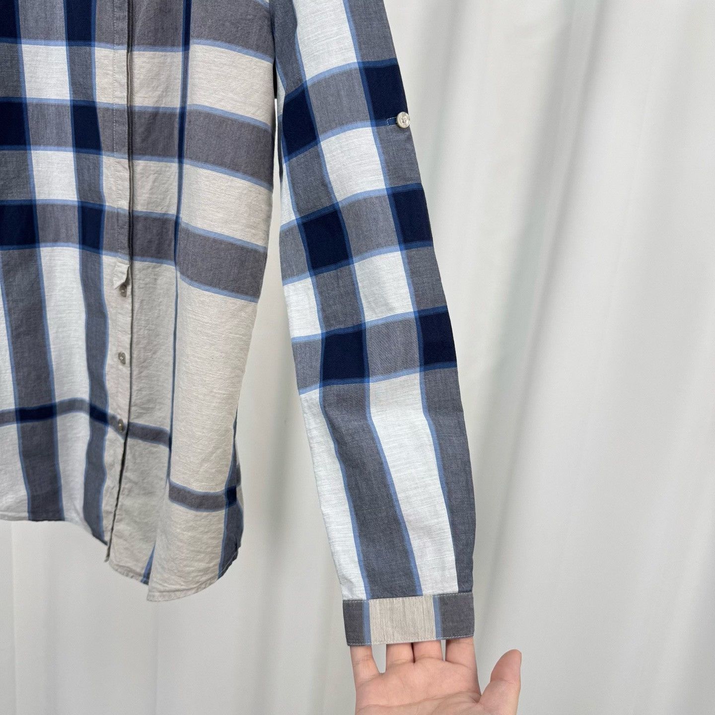 Burberry Burberry Brit Large Check Long Sleeve Shirt XS Size US XS / EU 42 / 0 - 5 Thumbnail