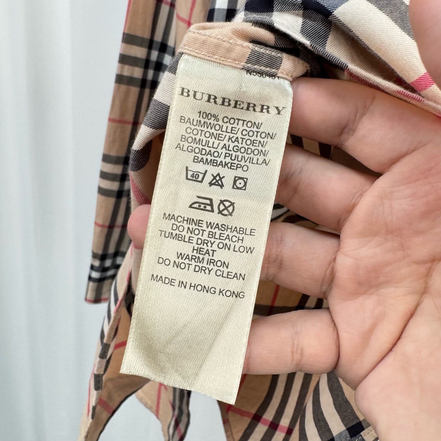 Burberry Burberry Nova Check Shirt Size S Size US S / EU 44-46 / 1 - 7 Thumbnail