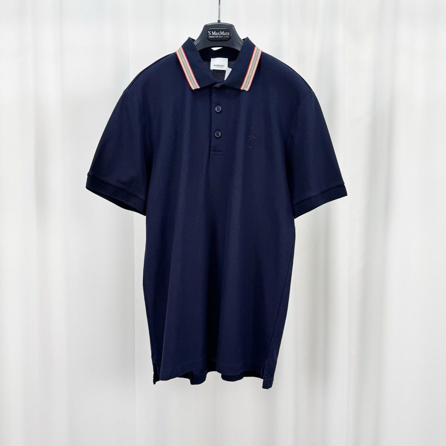Burberry Burberry TB Monogram Striped Polo Shirt Size L Size US L / EU 52-54 / 3 - 2 Thumbnail