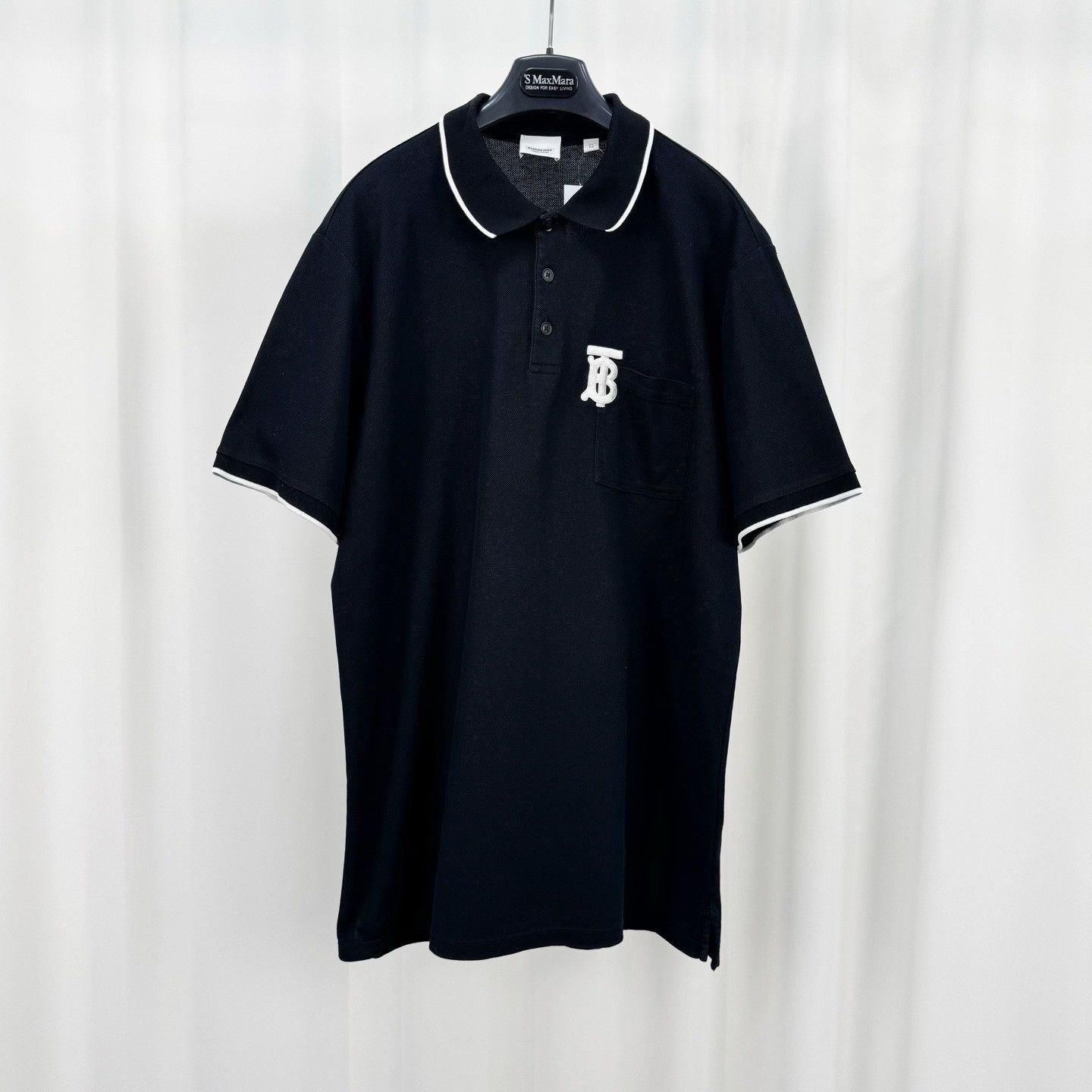 Burberry Burberry TB Logo Piqué Polo Shirt XL Size US XL / EU 56 / 4 - 2 Thumbnail