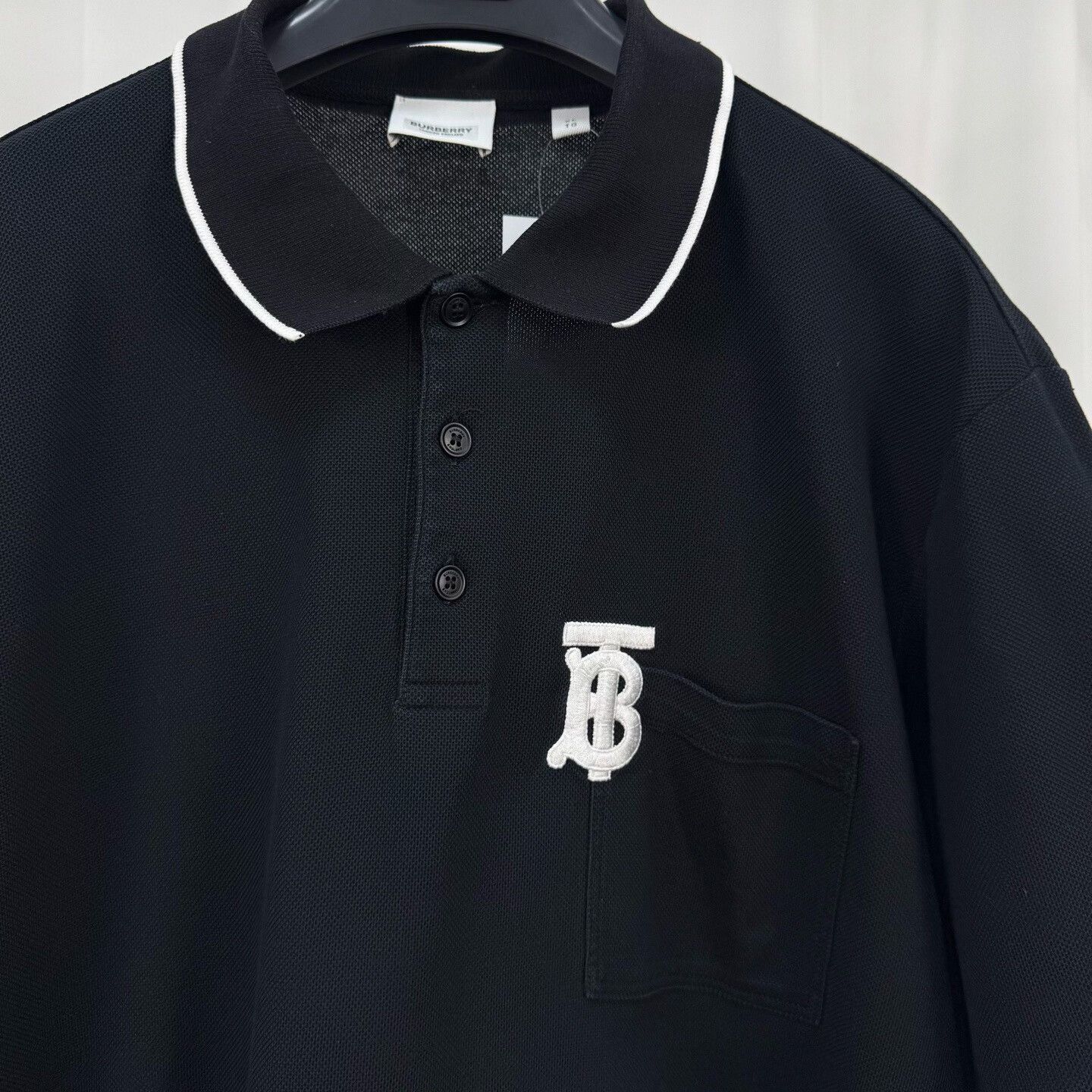 Burberry Burberry TB Logo Piqué Polo Shirt XL Size US XL / EU 56 / 4 - 4 Thumbnail
