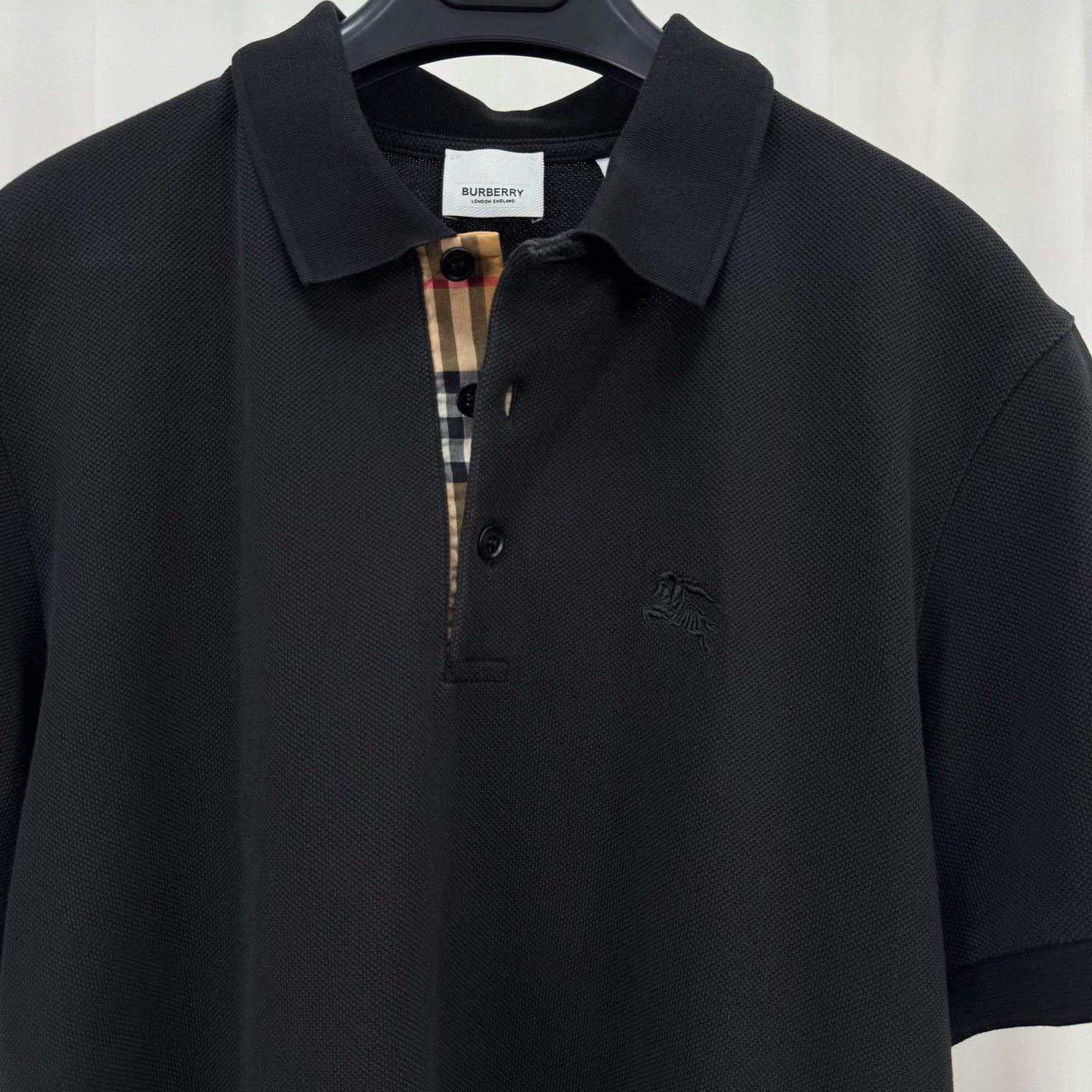 Burberry Burberry Embroidered Logo Check Placket Polo L Size US L / EU 52-54 / 3 - 4 Thumbnail
