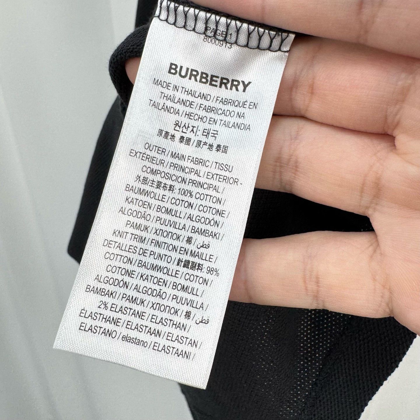 Burberry Burberry Embroidered Logo Check Placket Polo L Size US L / EU 52-54 / 3 - 7 Thumbnail