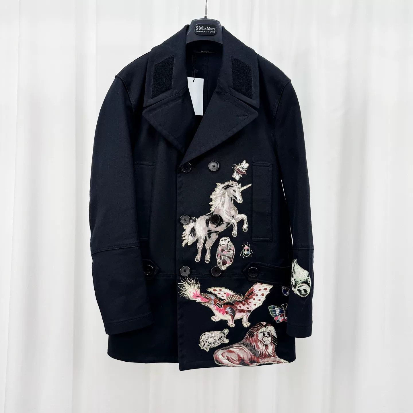 Valentino Valentino Embroidered Animal Runway Jacket 48 Size US M / EU 48-50 / 2 - 2 Thumbnail