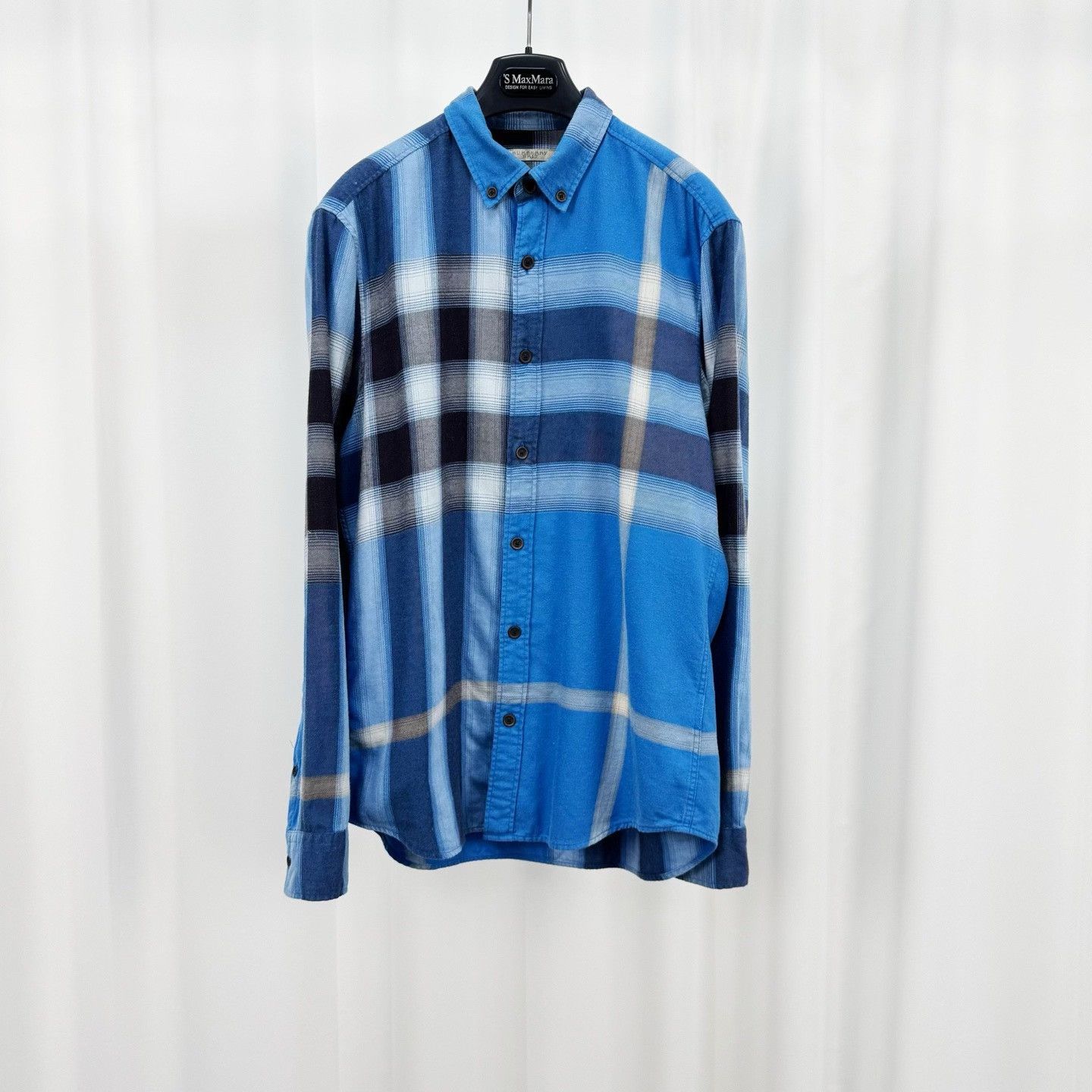 Burberry Burberry Brit Blue Check Button Up Shirt M Size US M / EU 48-50 / 2 - 2 Thumbnail